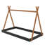 Lit double pleine grandeur avec structure triangulaire