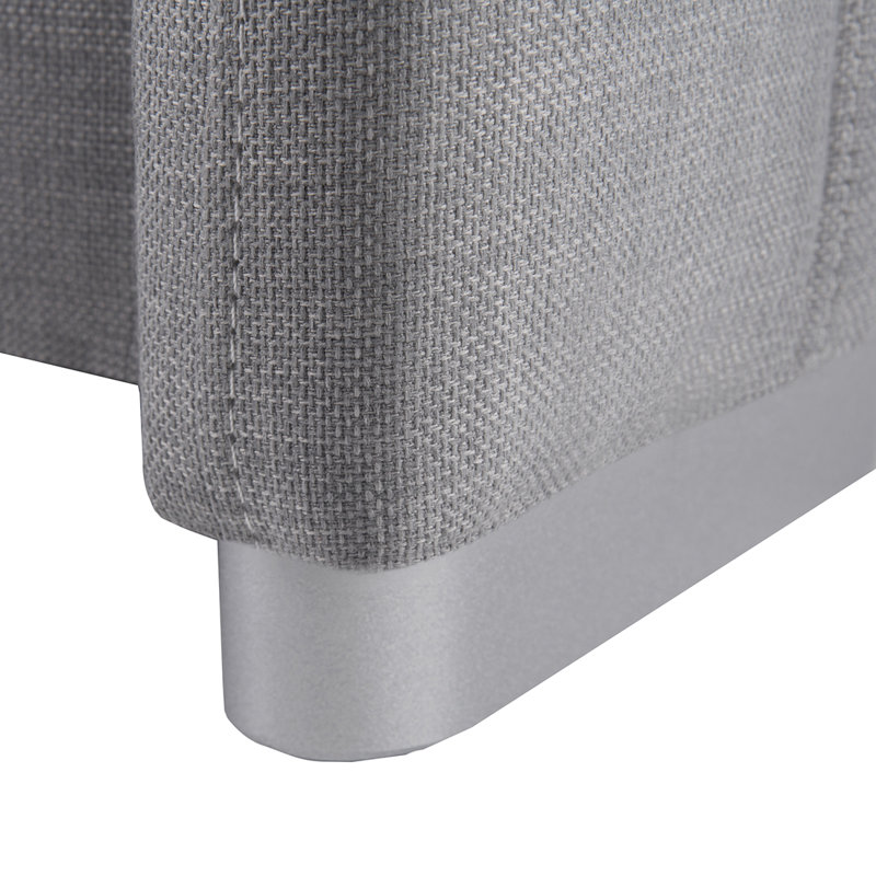 Nantes Upholstered Bed, Disguised grey, 160 x 200cm