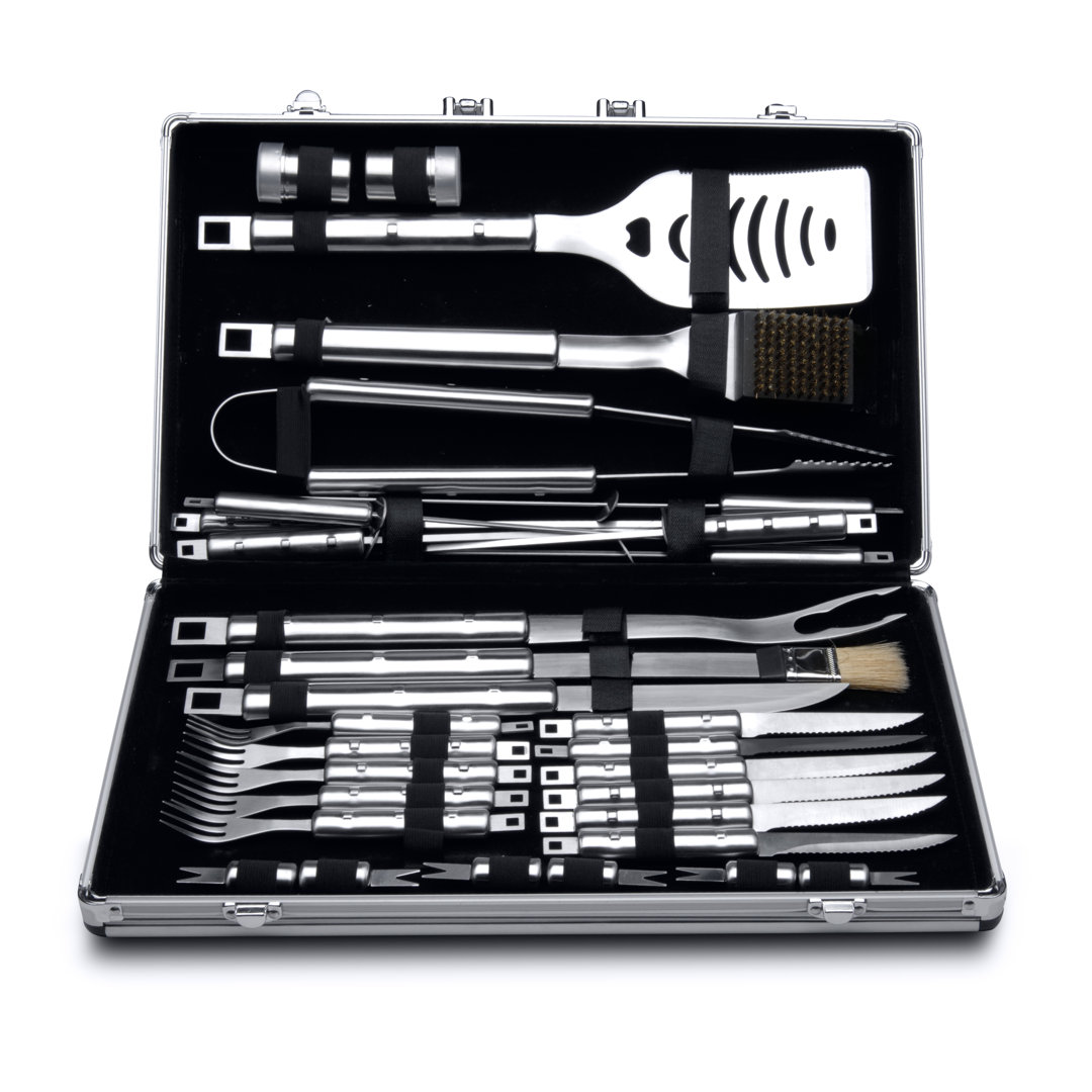 BergHOFF Essentials Cubo 33-Piece Stainless Steel BBQ Set with Case BergHOFF