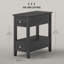 Table de bout avec station de charge Ports USB Table d'appoint avec rangement-2115004070