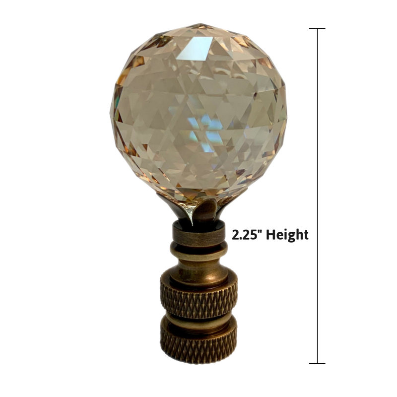 Faîteau de lampe boule de cristal à facettes stephanov