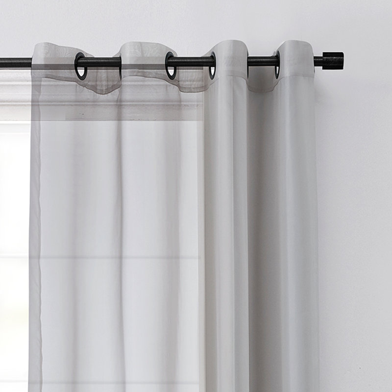 Harmincourt Sheer Curtain Single Panel, 59" W x 84" L