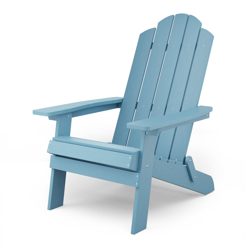 Chaise Adirondack pliante en plastique Mailloux, Bleu