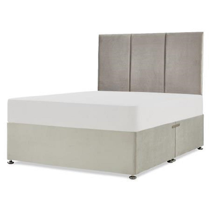 Francyne Upholstered Headboard, Small Double (4'), Silver