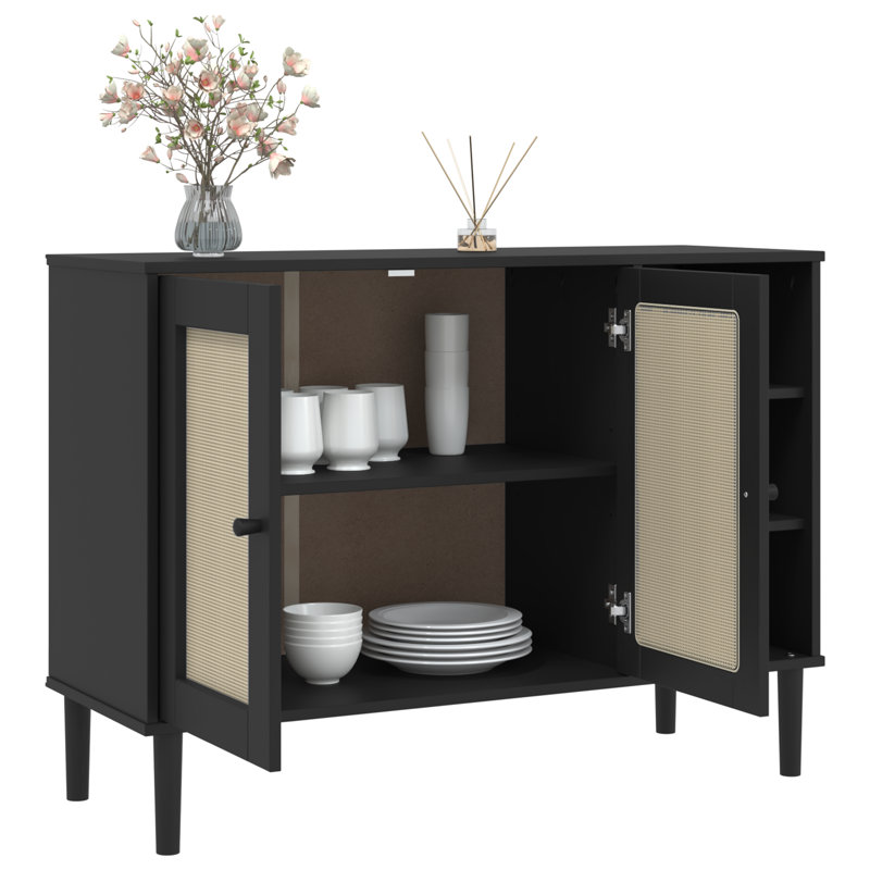 Myroslav 112cm Sideboard, Black