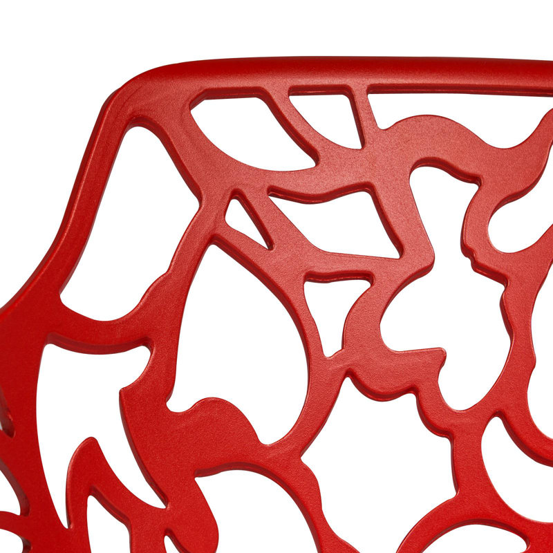 Chaise d'appoint en aluminium, Rouge