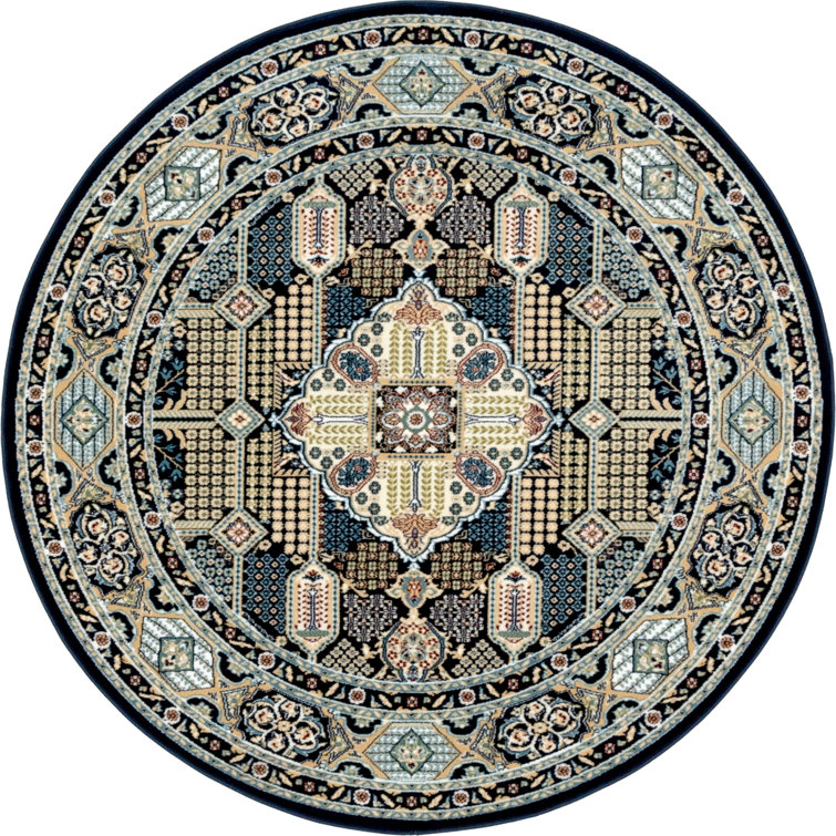 Tapis bleu marine oriental Jackson