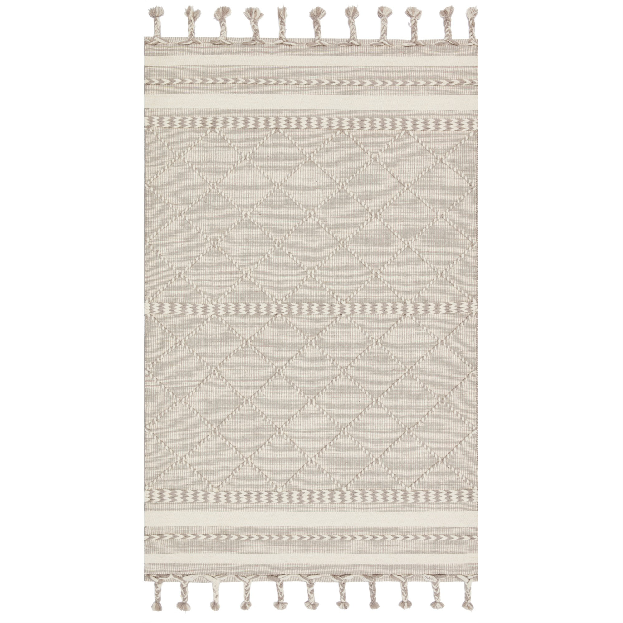 Union Rustic Isidore Hand-Knotted Wool Silver Rug - Wayfair Canada