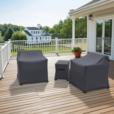 Bevelyn Acacia Outdoor Conversation Set Group Seating Patio Furniture Covers by Arlmont & Co.