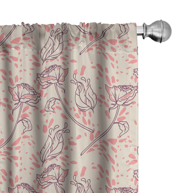 Semi Sheer Curtain Pair, 28" W x 95" L