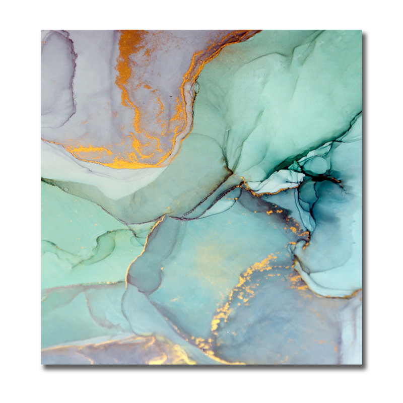 Fusion One - Unframed Graphic Art, 40" H x 40" W x 1.5" D, Aluminum