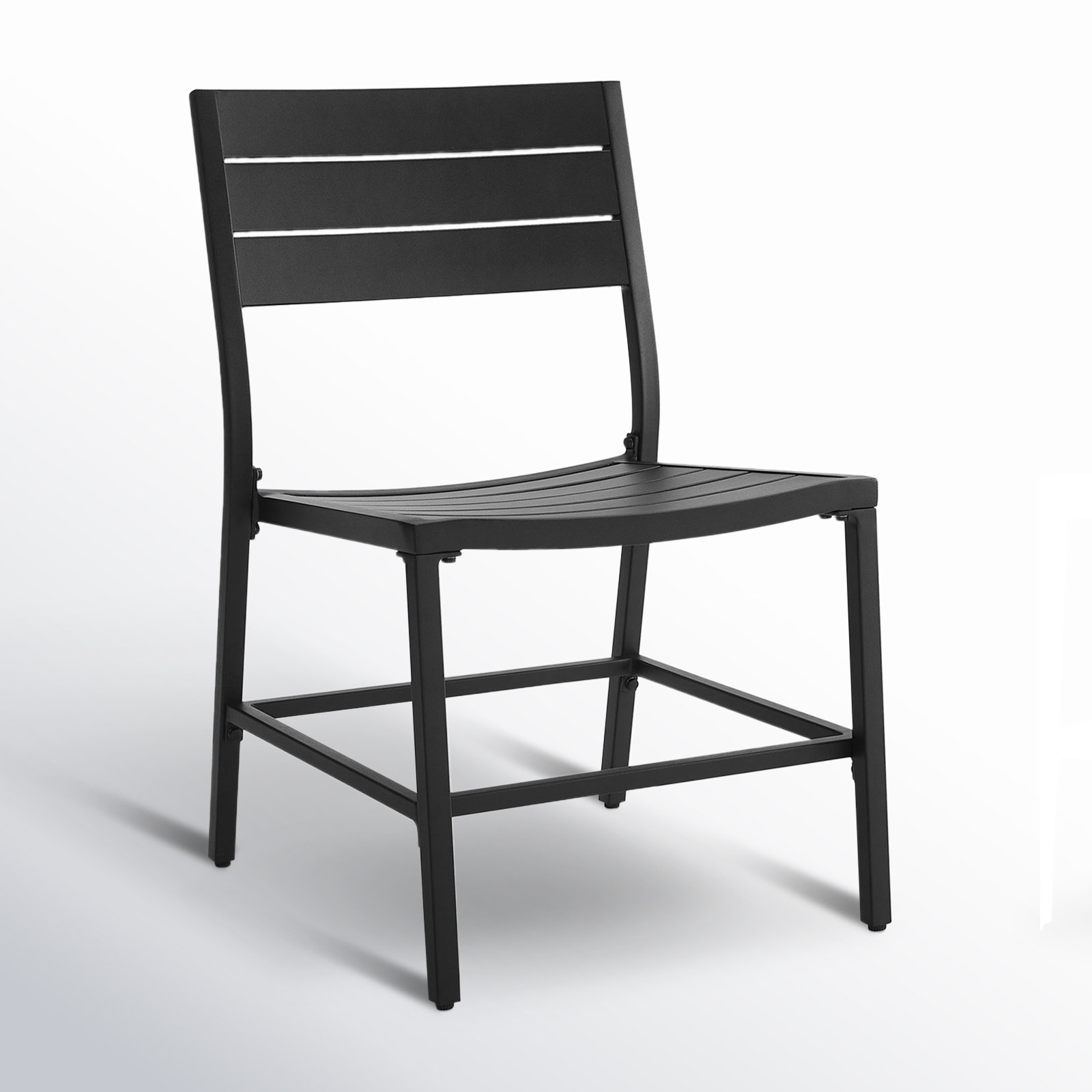 Armando Patio Side Chair, Black