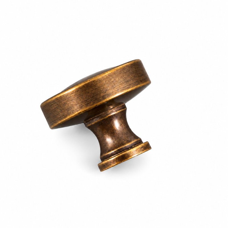Alden – Round Domed Cabinet Knob in Antique Bronze