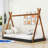 Estefania Twin Size Wood Bed with Triangle Structure-1222170386
