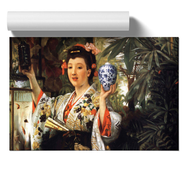 The Japanese Vase - No Frame Print, 21cm H x 30cm W x 0.1cm D
