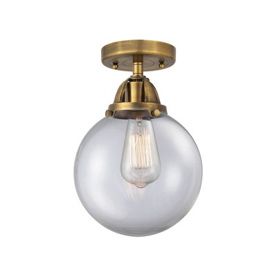 Glass Semi Flush Mount