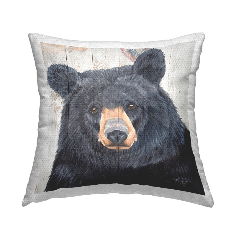 Coussin Rustic Bear Face