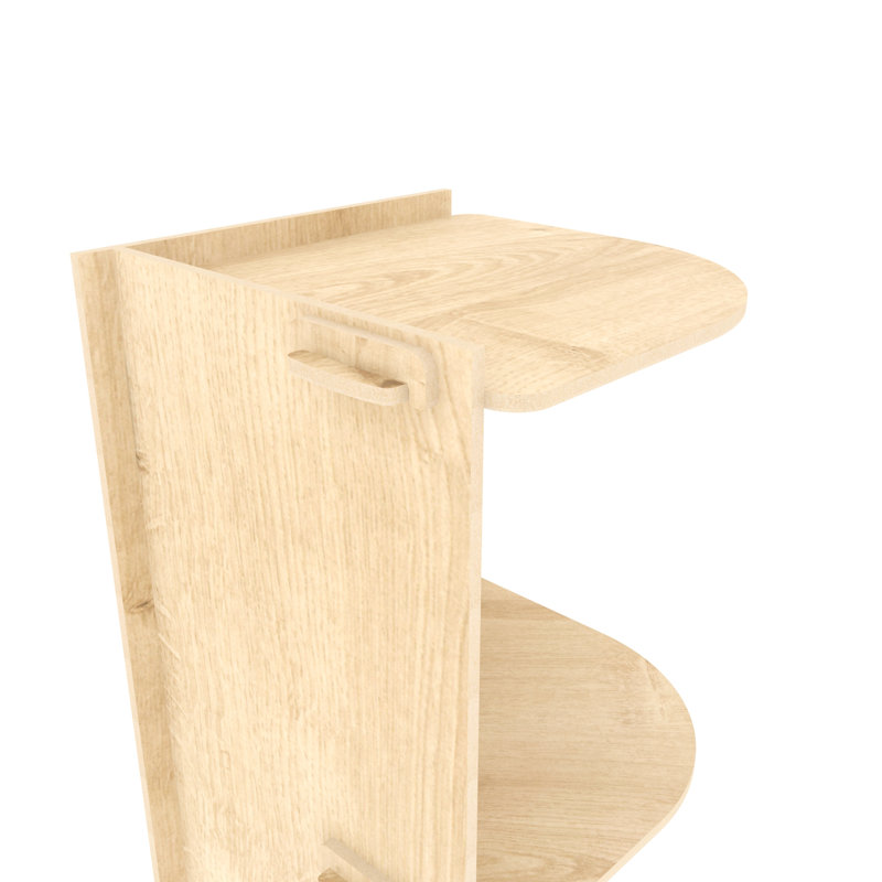 Warne 138cm H x 31cm W Corner Bookcase