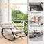 Chaise berçante d'extérieur à structure métallique-1878217105