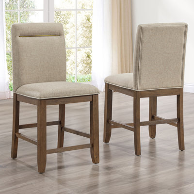 Tabouret de comptoir en bois massif Applegate