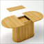 Table de salle à manger extensible avec pieds rayés, réglable de 55,11 à 70,86 pouces pour une utilisation polyvalente dans le salon et la cuisine-1509760618