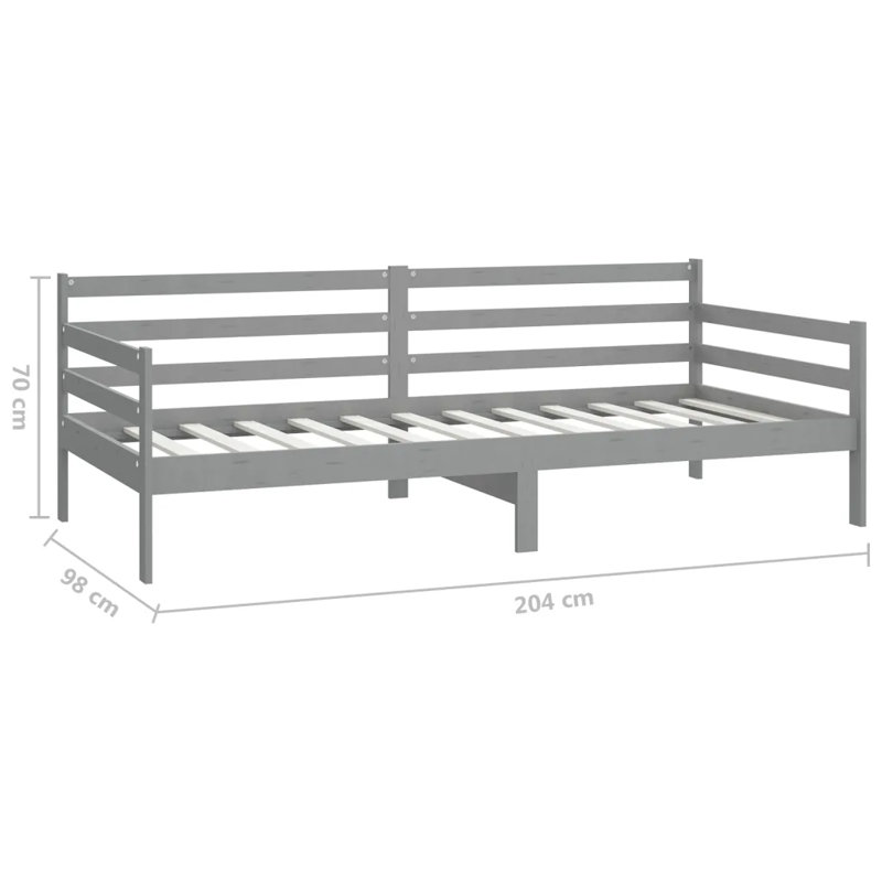 Annemarie Solid Wood Daybed, Grey