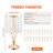 20PCS 43cm/16.9” Tall Crystal Wedding Flower Stand Vase for Party Decor