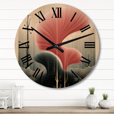 Horloge murale géométrique moderne en bois The Mystery of Silence
