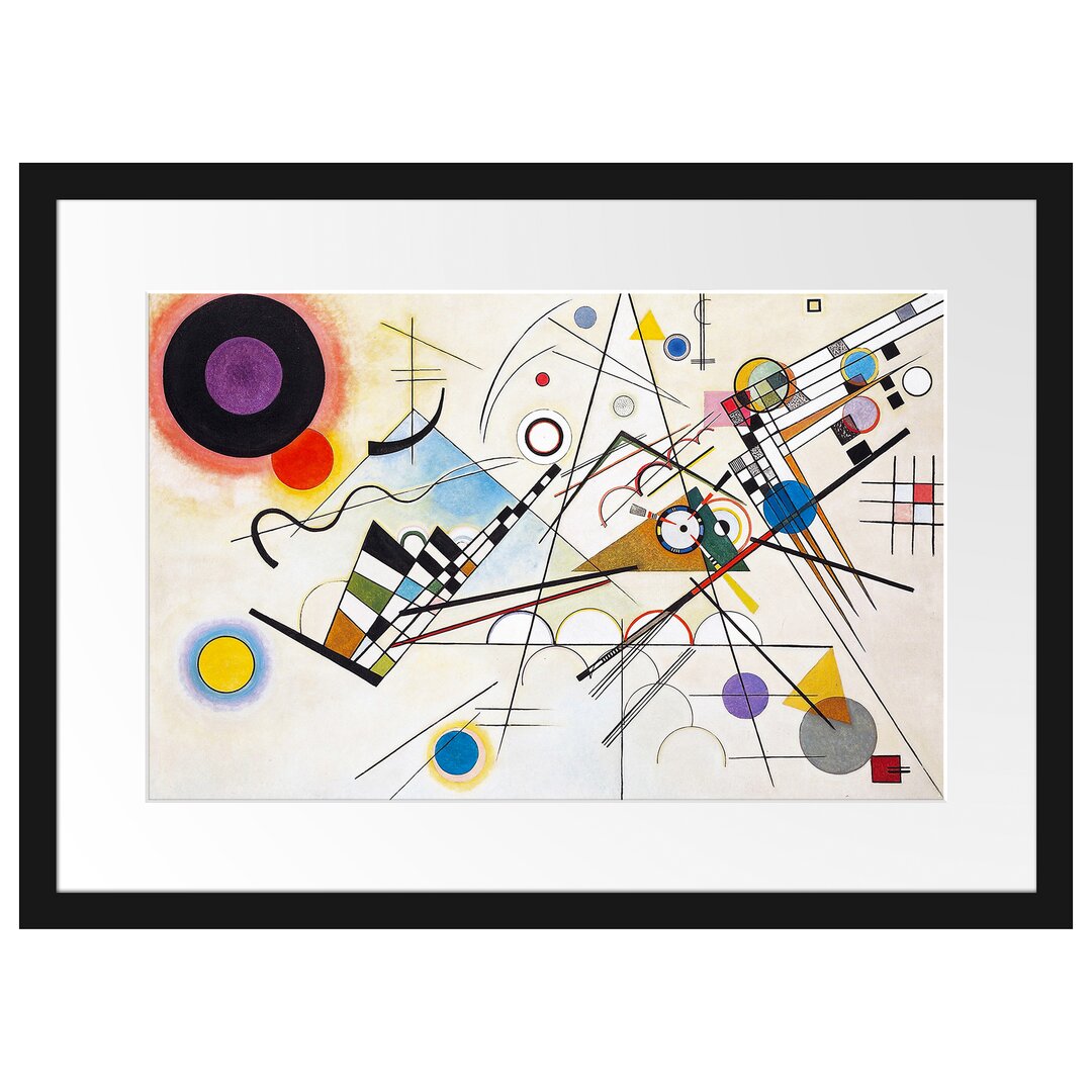 Gerahmtes Leinwandbild Composition von Wassily Kandinsky