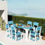  Table rectangulaire d'extérieur pour 6 personnes-447179823-447179822