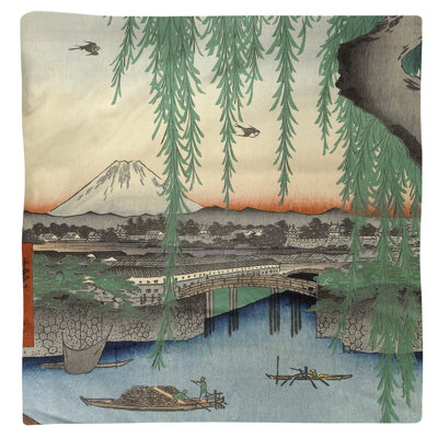 Utagawa Hiroshige Cotton Square Napkin