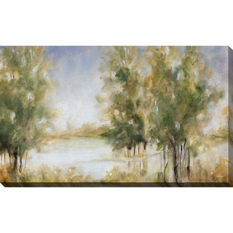 " Waterway Grove " by Carol Robinson Painting Print, 18" H x 30" W x 1" D, Wrapped Canvas