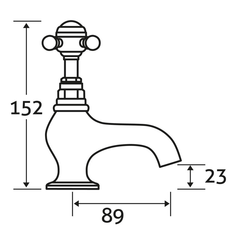 Gretel Deck Bath Faucet Bath Filler