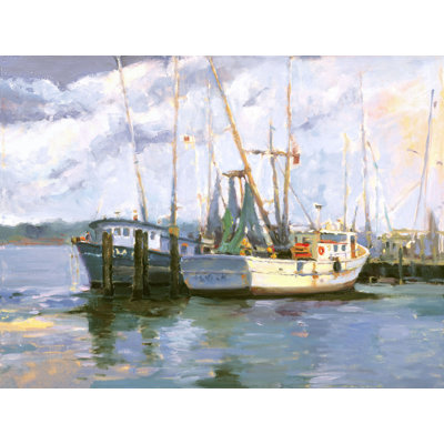 Mayport Shrimp Boat - Artist Enhanced Canvas Print