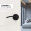 Levier de porte d'intimité Brook pour salle de bain (lit et salle de bain) - style minimaliste élégant en noir mat-114645733