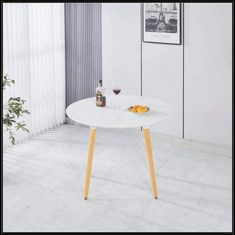 Extensible Table, Oak, Matte White