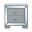 Table de chevet Murry, argent