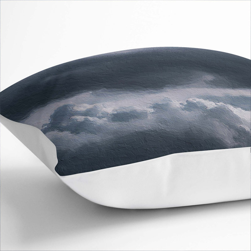 Square Throw Cushion, White, 40cm H x 40cm W x 15cm D