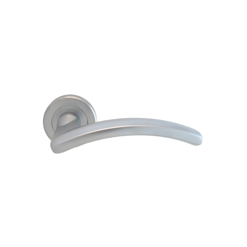 Serozzetta Design Latch Door Handle, Satin Chrome