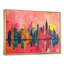 Rose rose gratte-ciel de New York - décoration murale New York-411394398-422164034