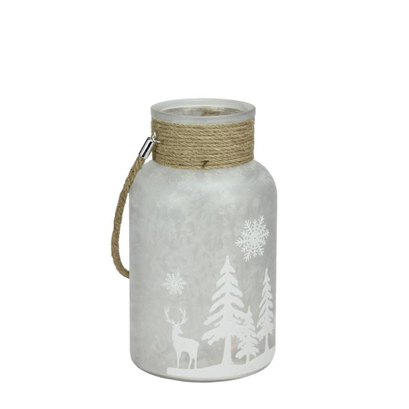 Lanterne porte-bougie de Noël 10 po