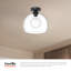 Plafonnier encastré 1 lumière Castilla 11,875 po-66310659-66310656