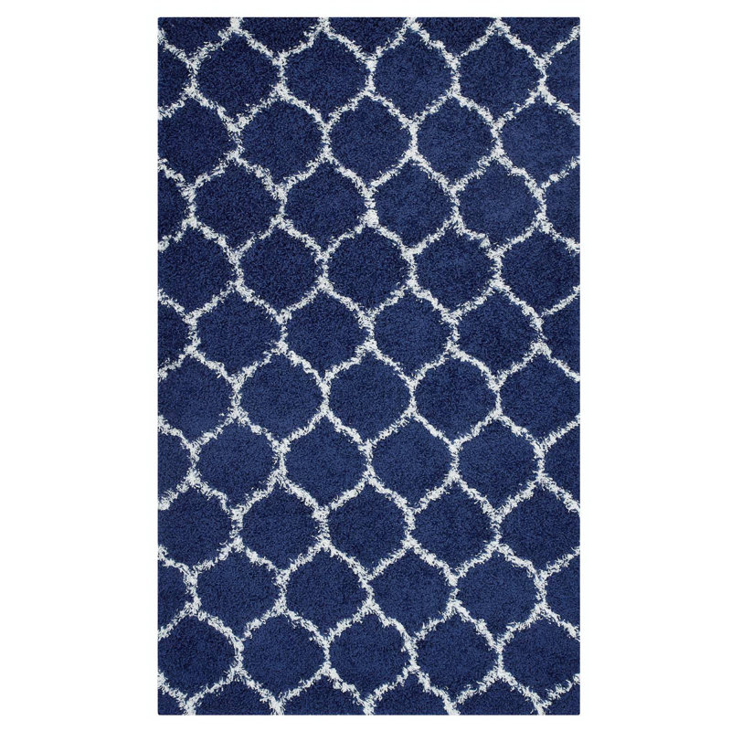 Solvea Moroccan Trellis Shag Area Rug, Rectangle 8' x 10'