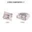 Édredon double / grand - imprimé floral avec envers en microfibre et lavable à la machine 3 pièces en mauve, coton imprimé bleu / rembourrage 100% style
