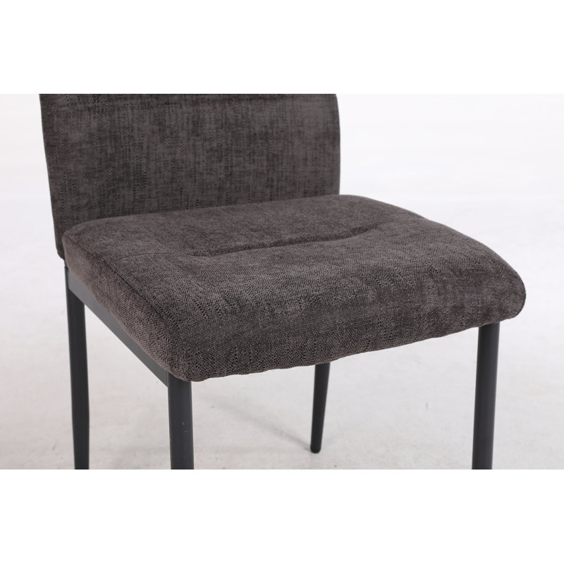 Upholstered Dining Chair, Black