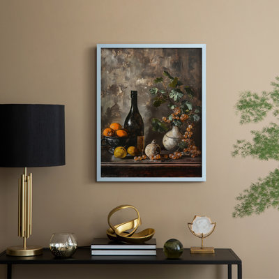 Reproduction encadrée FLORAL Series DCCXII - bois massif