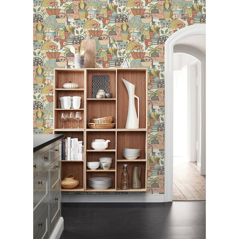 Driljon 33' L x 20.5" W Wallpaper Roll, Pastel