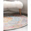 Tapis contemporain à motif de vagues multicolores-334489043