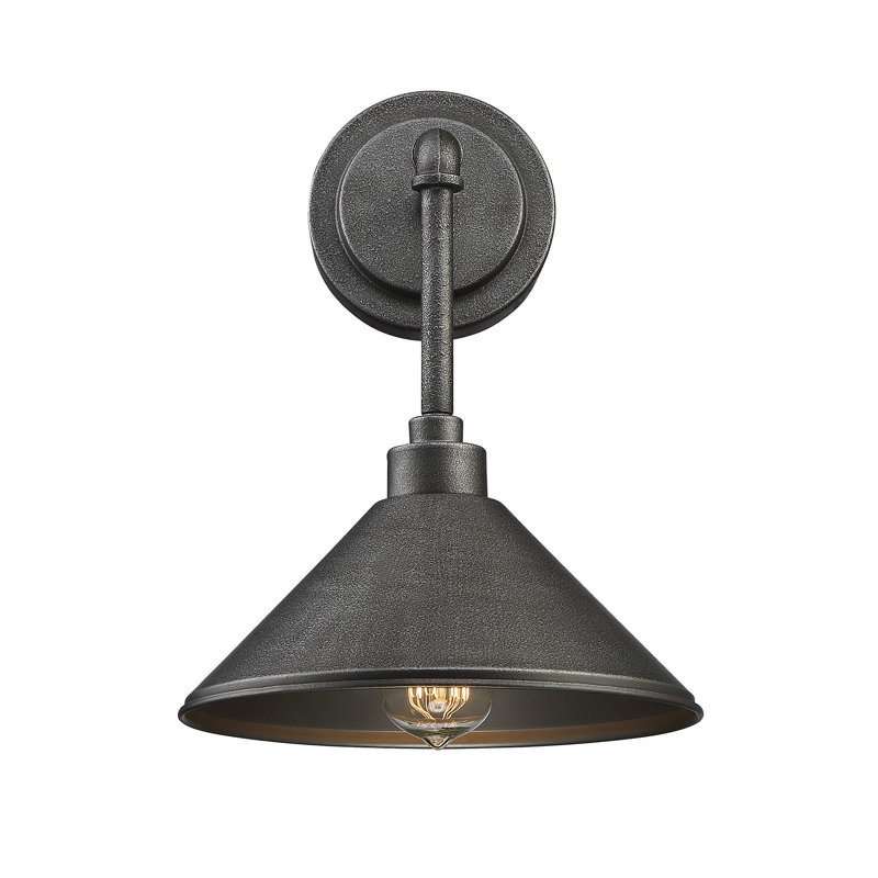 Estrela 1-Light Dimmable Galvanized Metal Barn Light