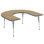 Table d'activité 60 "x 66" en forme de T avec pieds réglables